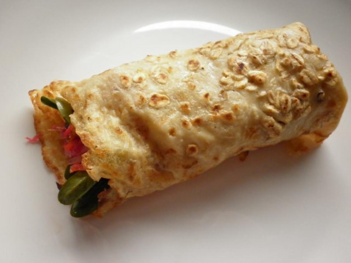 Hafer - Wrap mit Salat - Rezept - Bild Nr. 2