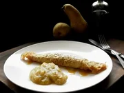 Hafer - Crêpe mit Birnenkompott - Rezept