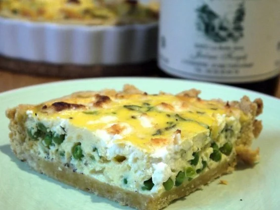 Rezept: Erbsen-Ziegenkäse-Tarte Erbsen-Ziegenkäse-Tarte - Rezept
