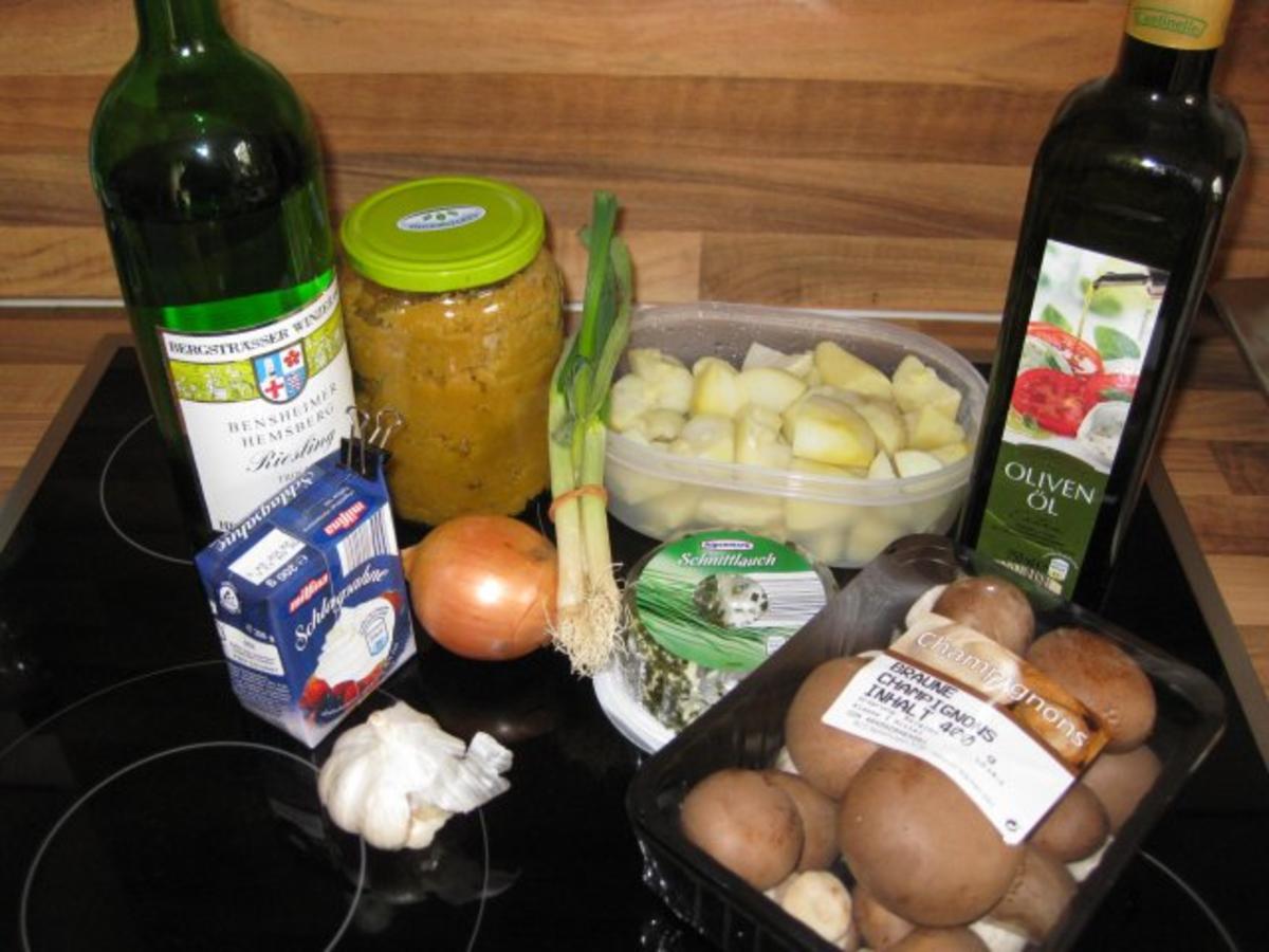 Kartoffelsuppe mit Pilzen (Champignons) - Rezept - Bild Nr. 3