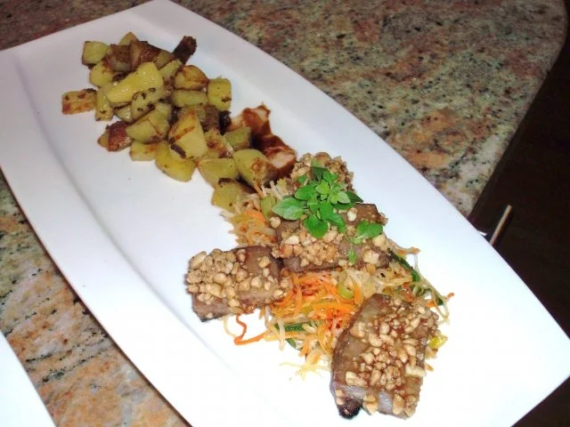 Thunfisch in Himbeer-Soja-Honig-Marinade - Rezept