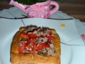 Blätterteig :  Gefüllt mit Thunfisch - Salat - Rezept - Bild Nr. 2