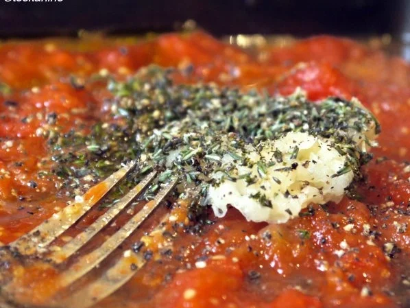 Rezept: Spaghetti mit Ofentomatensauce Bild Nr. 10 Spaghetti mit Ofentomatensauce - Rezept - Bild Nr. 10