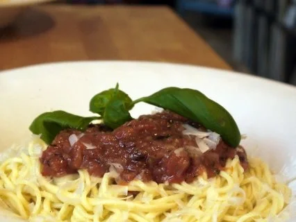 Rezept: Spaghetti mit Ofentomatensauce Bild Nr. 14 Spaghetti mit Ofentomatensauce - Rezept - Bild Nr. 14