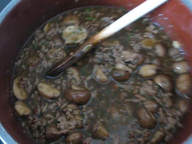 Penne con funghi e erbe Bolognese - Rezept - Bild Nr. 4