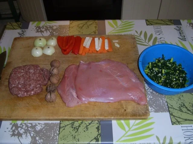 Putenrolle mit Blattspinat und Walnüssen - Rezept - Bild Nr. 6