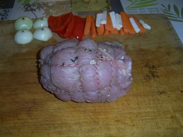 Putenrolle mit Blattspinat und Walnüssen - Rezept - Bild Nr. 9