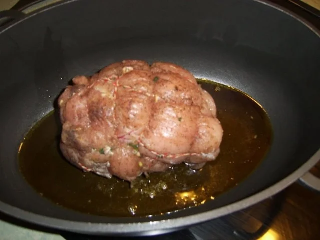 Putenrolle mit Blattspinat und Walnüssen - Rezept - Bild Nr. 10