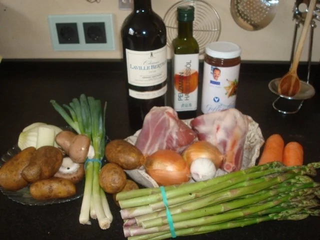 Lammhaxe mit grünen Spargel - Rezept - Bild Nr. 2