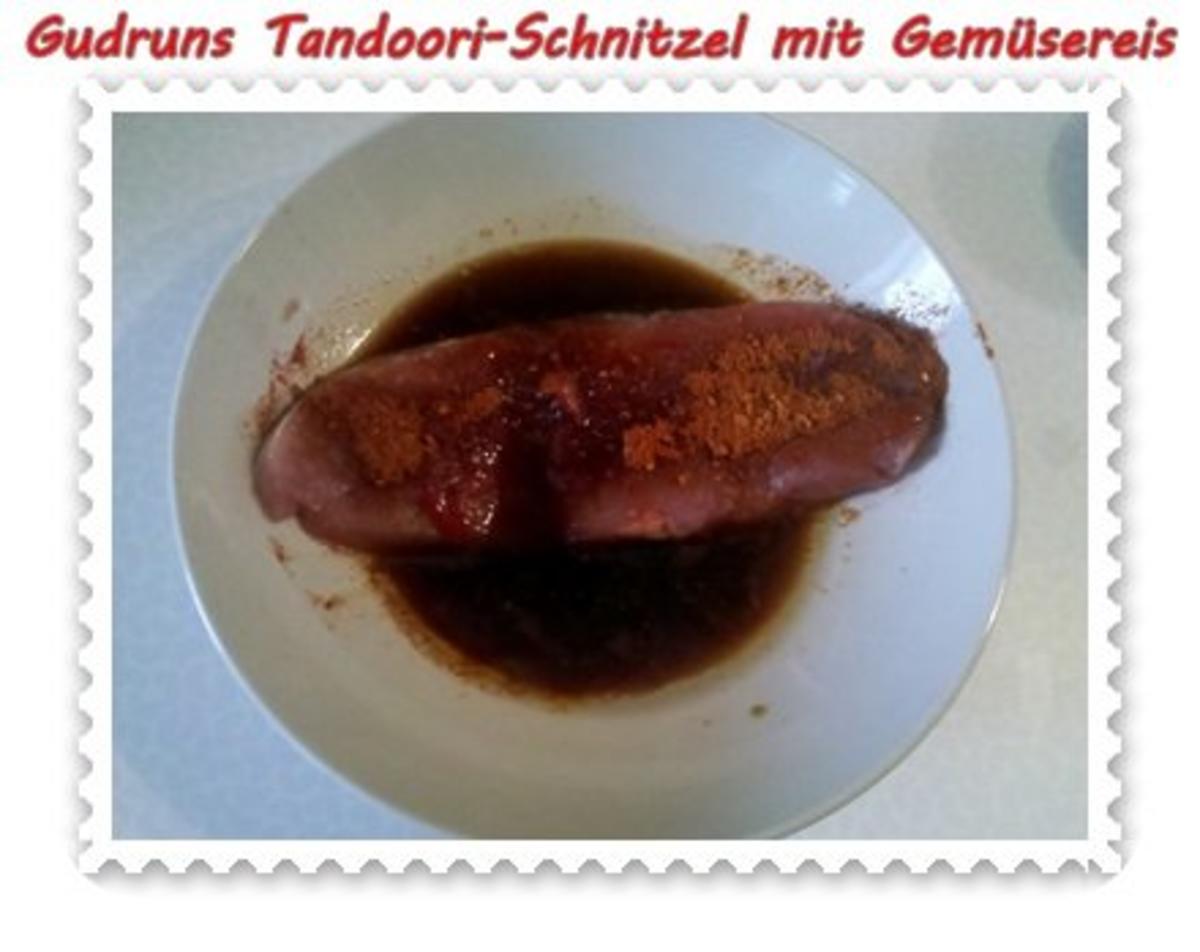 Fleisch: Tandoori-Schnitzel mit Gemüsereis - Rezept - Bild Nr. 3