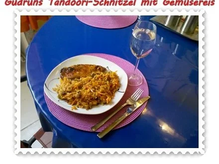 Fleisch: Tandoori-Schnitzel mit Gemüsereis - Rezept - Bild Nr. 13