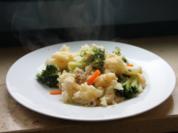 Couscousgemüsepfanne mit Fisch - Rezept