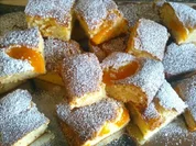 Pfirsich Joghurt Blechkuchen - Rezept