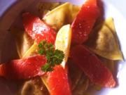Tortellini mit Spinat-Ricotta Füllung mit gebeizten Lachs - Rezept