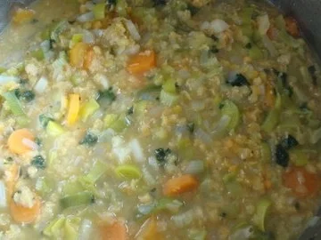 Süppchen aus Roten Linsen mit "Paprikabutter Topping" - Rezept - Bild Nr. 8