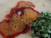 Süppchen aus Roten Linsen mit "Paprikabutter Topping" - Rezept