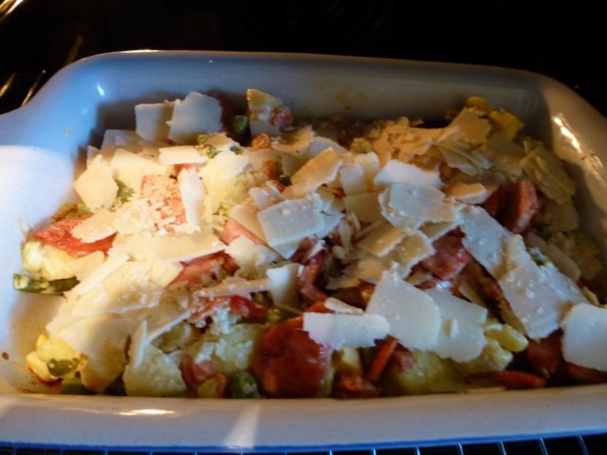 Kartoffel-Gemüse-Fleischwurst-Auflauf - Rezept - Bild Nr. 5