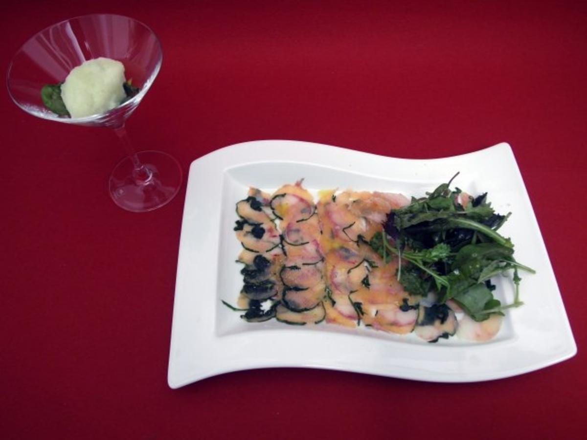 Bilder für Carpaccio von Saibling und Renke - Rezept