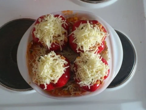 vegetarisch gefüllte Paprika - Rezept - Bild Nr. 2