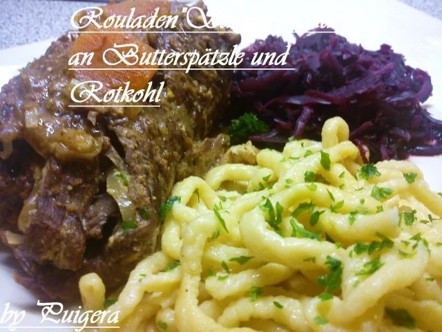 Rezept: Rouladen auf Sauerbratenart Rouladen auf Sauerbratenart - Rezept
