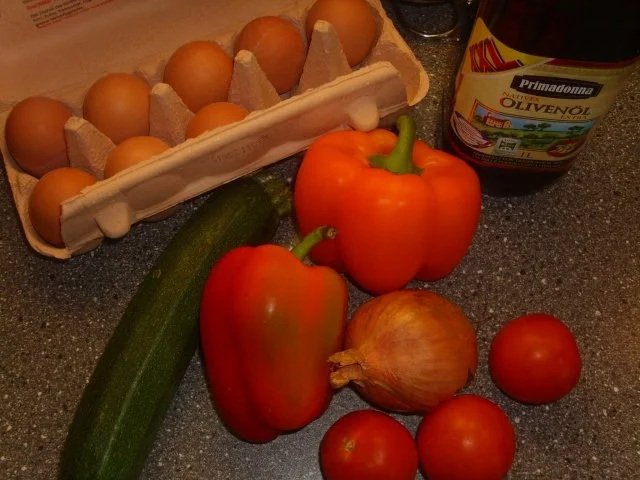 Rezept: Gemüse mit Rührei Bild Nr. 2 Gemüse mit Rührei - Rezept - Bild Nr. 2