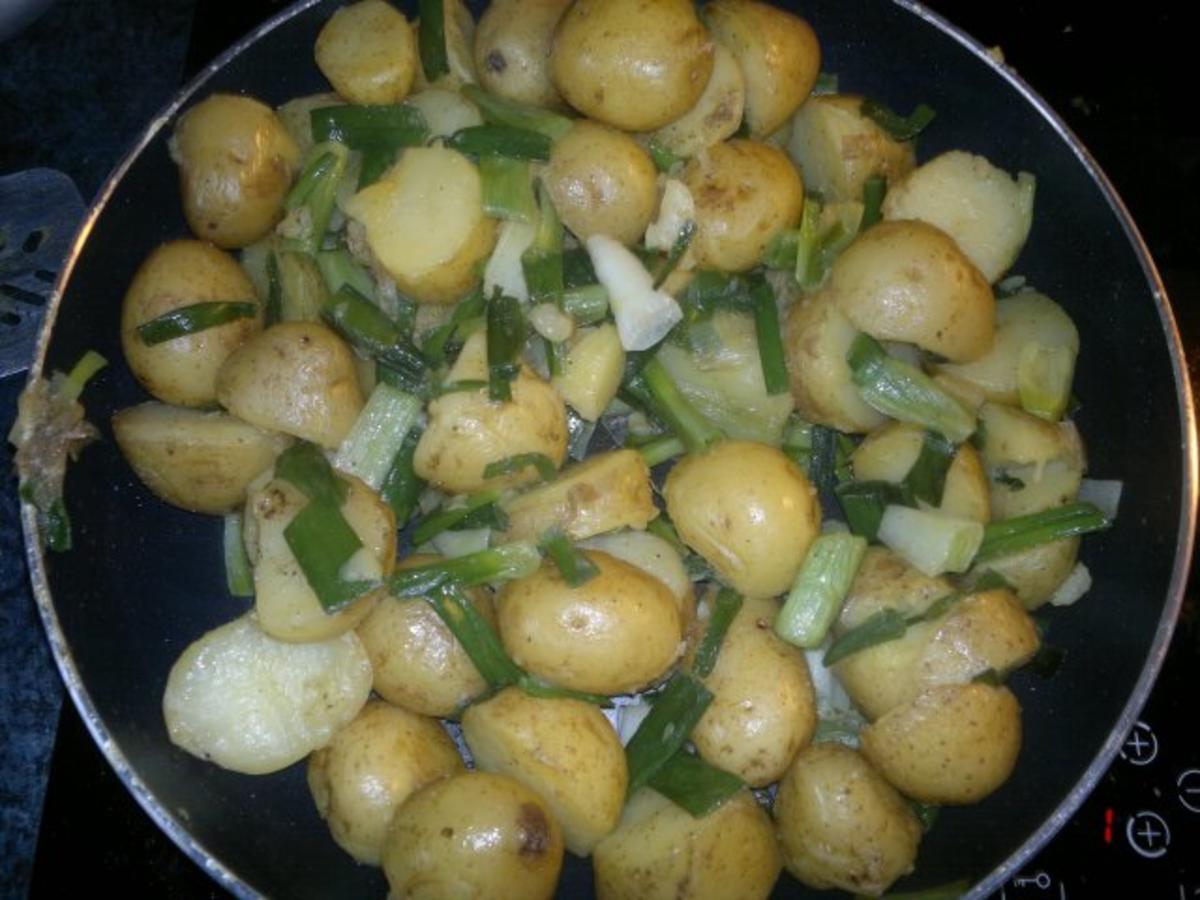 Kartoffelpfanne mit Frühlingszwiebeln - Rezept