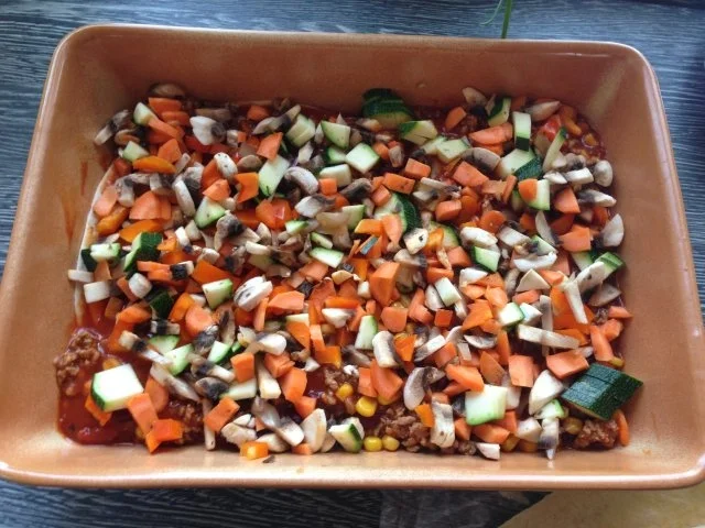 Rezept: Mexikanische WRAP Lasagne mit Hackfleisch-Gemüsefüllung Bild Nr. 2 Mexikanische WRAP Lasagne mit Hackfleisch-Gemüsefüllung - Rezept - Bild Nr. 2