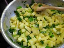 Unter 30 Minuten : Kartoffel - Porree - Pfanne mit getrockneten Tomaten und Chilli - Rezept
