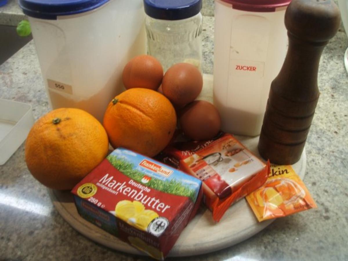 Backen: Orangen-Marzipan-Kuchen mit Cranberries - Rezept - Bild Nr. 2