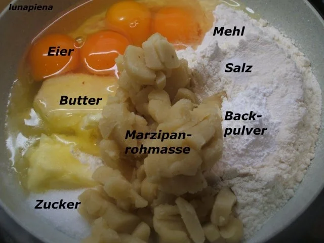 Backen: Orangen-Marzipan-Kuchen mit Cranberries - Rezept - Bild Nr. 3