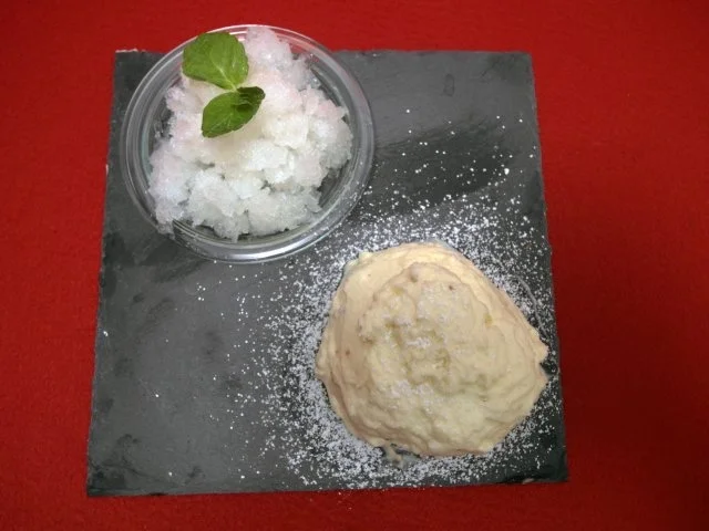 Pfefferminz-Granita mit "White Trash" - Rezept