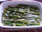 Überbackener grüner Spagel - Rezept