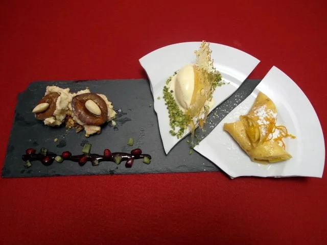 Bühler Zwetschgenknödel mit hausgemachtem Vanille-Eis und Crêpe Suzette - Rezept