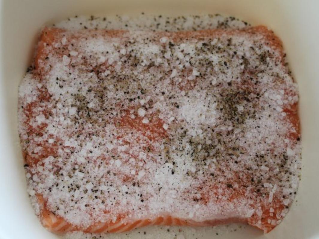 Gebeizter- Lachs mit Honig Senf Soße - schnell & einfach - von Omabeate Gebeizter- Lachs mit Honig Senf Soße - schnell & einfach - von Omabeate