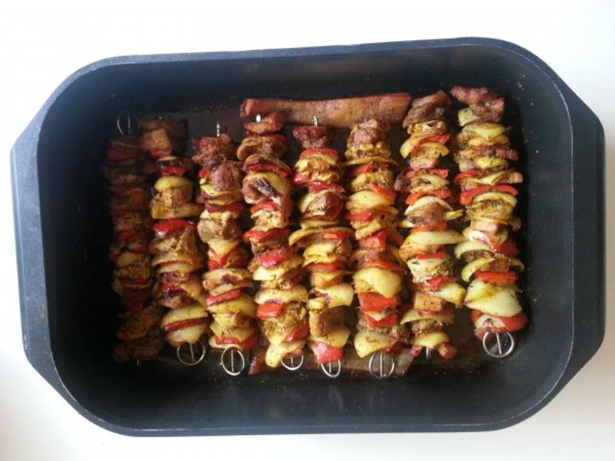 Schaschlik-Spieße schnell gegrillt - Rezept - Bild Nr. 4