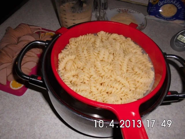 Auflauf mit Nudeln, Lauch und Wurst - Rezept - Bild Nr. 5