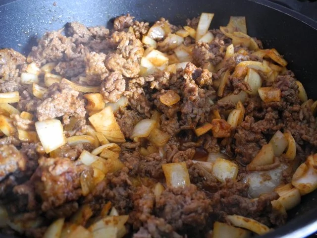 Unter 30 Minuten : Zwiebelhackfleisch mit Spaghetti - Rezept - Bild Nr. 7