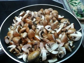 Bohnenpfanne mit Tomaten - Rezept