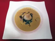 Maronensüppchen mit Jakobsmuscheln und  gebratenem Radicchio - Rezept