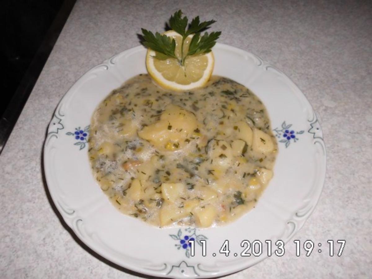 Kartoffeln in Kräuter-Sahne-Sauce - Rezept