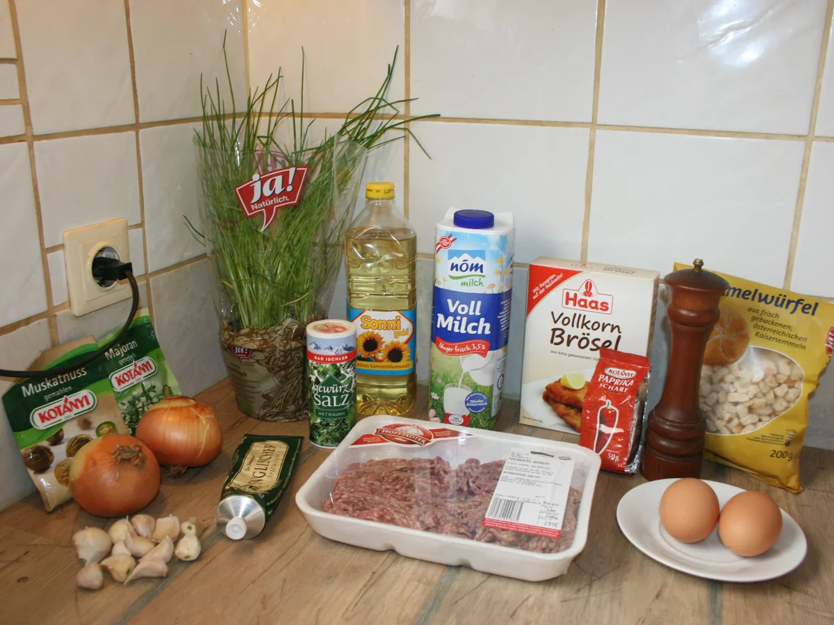 Faschierte Laibchen,  das 999. Rezept - Rezept - Bild Nr. 282