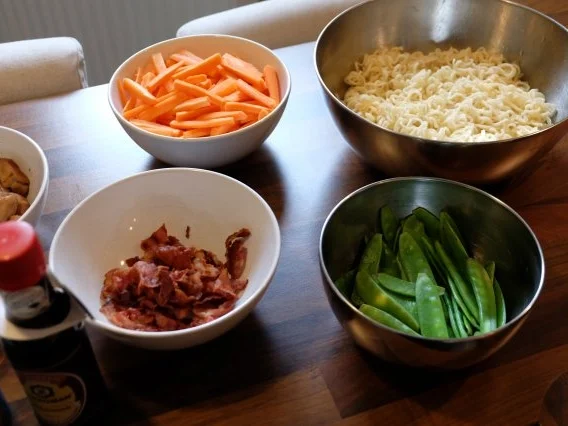 Rezept: Gebratene Nudeln Bild Nr. 3 Gebratene Nudeln - Rezept - Bild Nr. 3