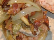 Gefülltes Brot mit Ibericoschwein und Gemüse - Rezept