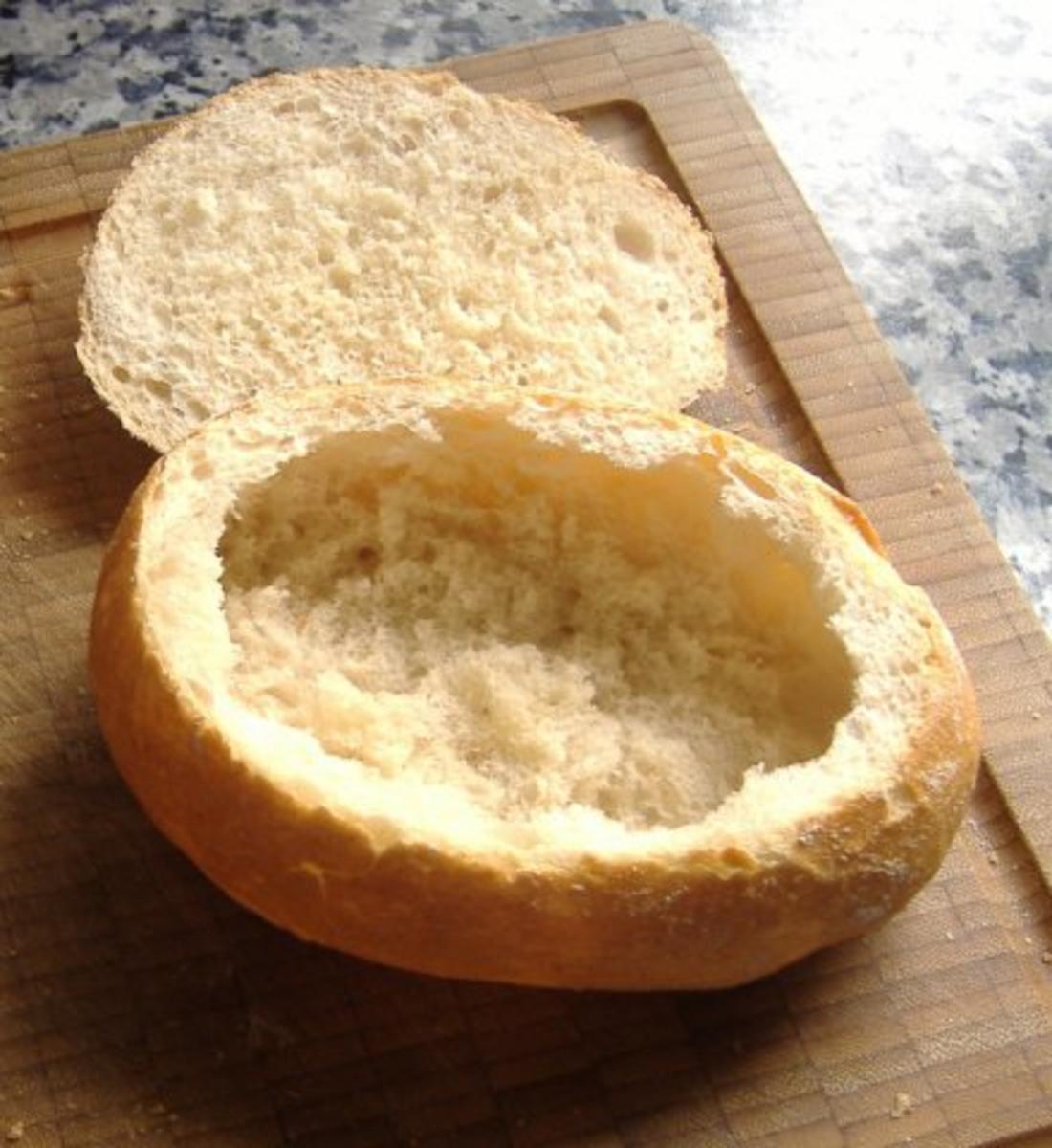 Gefülltes Brot mit Ibericoschwein und Gemüse - Rezept - Bild Nr. 7
