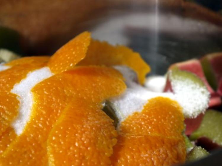 Rhabarber-Orangen-Sirup - Rezept mit Bild - kochbar.de