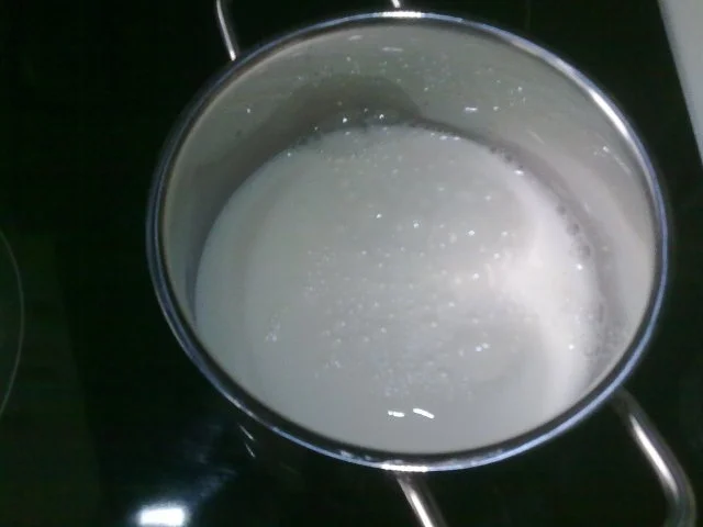 Selbstgemachtes Grießbrei mit Apfel-Mango-Stück - Rezept - Bild Nr. 4