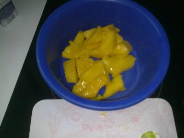 Selbstgemachtes Grießbrei mit Apfel-Mango-Stück - Rezept - Bild Nr. 24