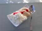 Karamell Eiscreme mit Meringuestückchen 100% Geschmack und 100% geschmeidigkeit - Rezept