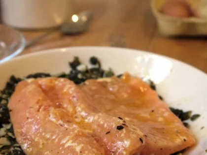 Lachsforelle in Kürbiskernkruste, Tagliatelle, Riesling-Dill-Schaum, Kräuterseitlinge - Rezept - Bild Nr. 11