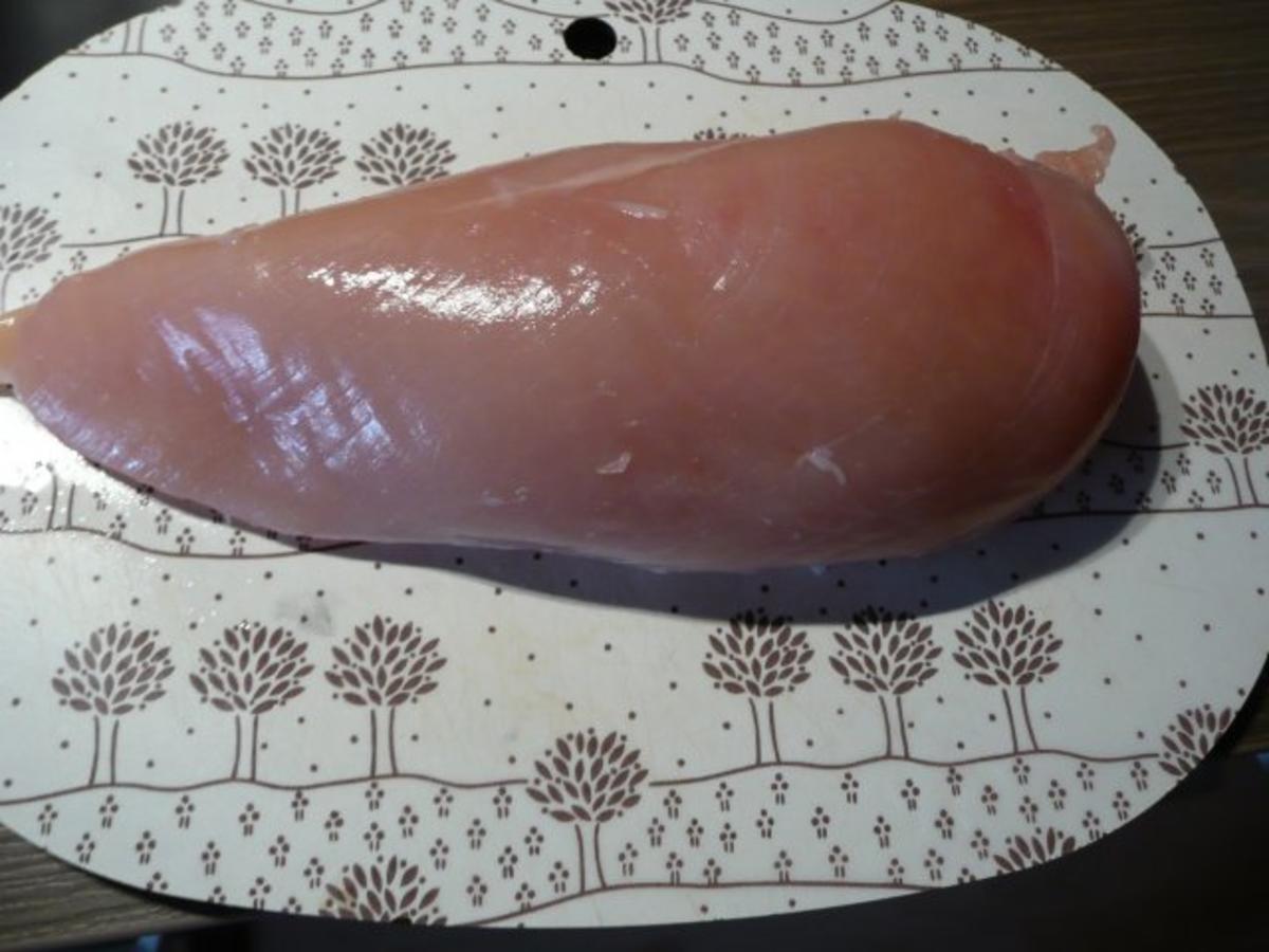 Orangen-Soße zu Hähnchenbrust und Tagliatelle , Salat der Saison ...